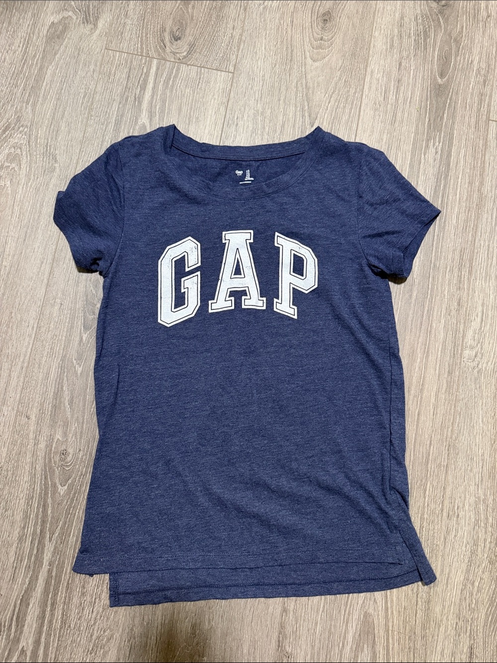 GAP Navy Short Sleeve Logo Tee